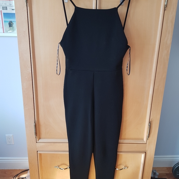 Missguided Pants - Black jumpsuit - Missguided